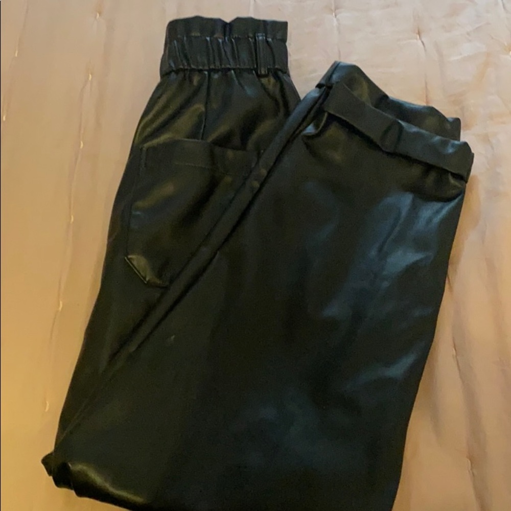 Zara pleather pants